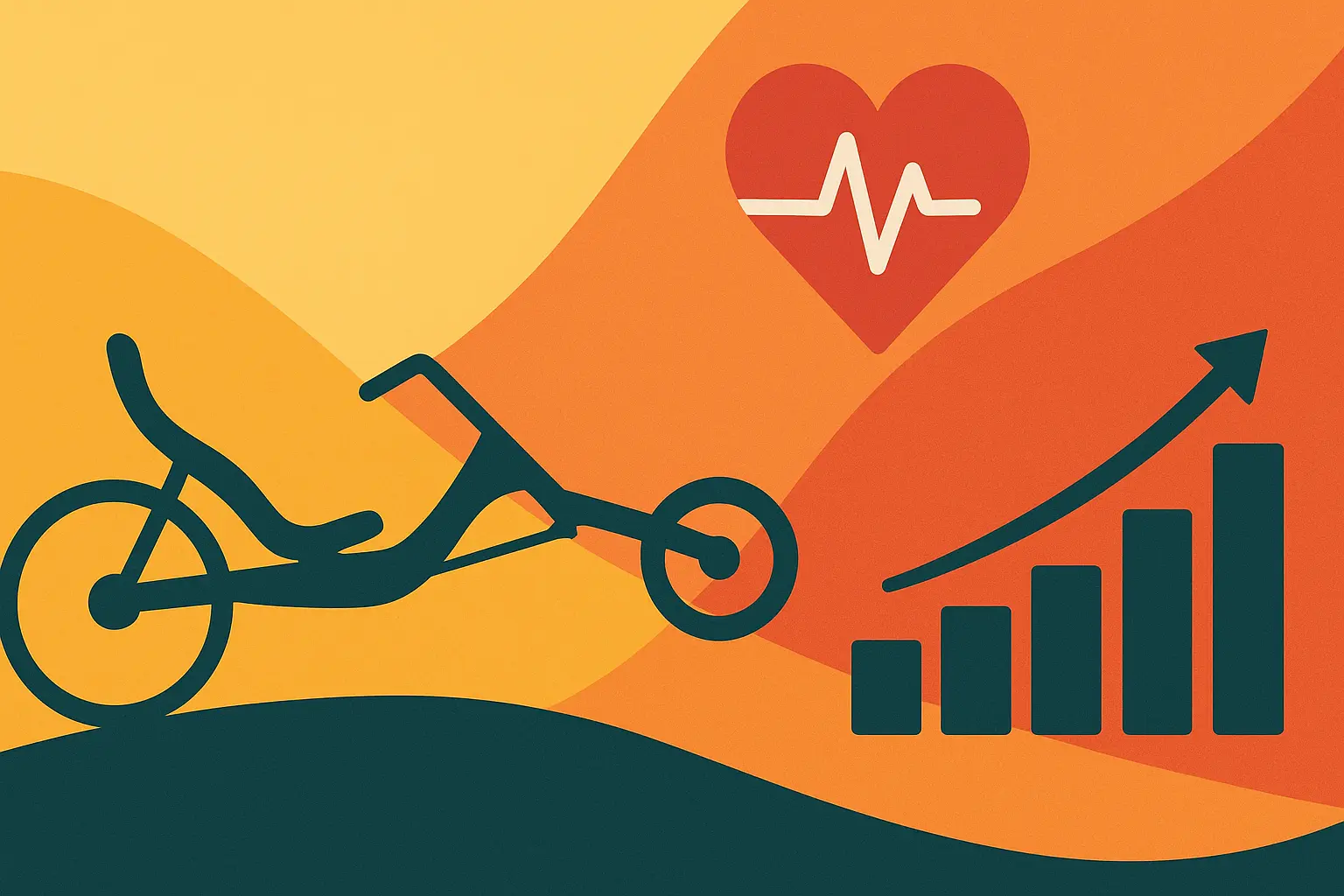 Effectief trainen met hartslagmeting op de ligfiets als fitnessapparaat