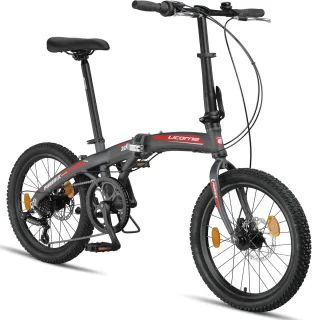 Aluminium Vouwfiets 20 inch met Schijfrem en 7 Versnellingen - Perfect voor Stadsgebruik