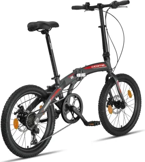 Aluminium Vouwfiets 20 inch met Schijfrem en 7 Versnellingen - Perfect voor Stadsgebruik