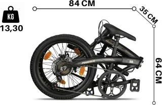 Aluminium Vouwfiets 20 inch met Schijfrem en 7 Versnellingen - Perfect voor Stadsgebruik