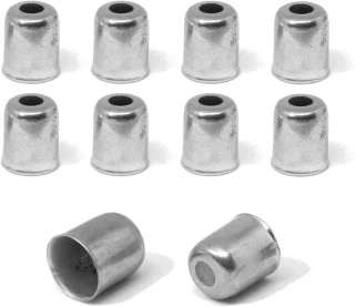 10 x Kabelhuis Einde Cap Stop Ferrule Nipple fiets gespikkeld vintage