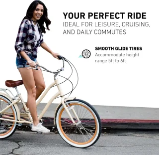 Hybride Cruiserfiets Crème