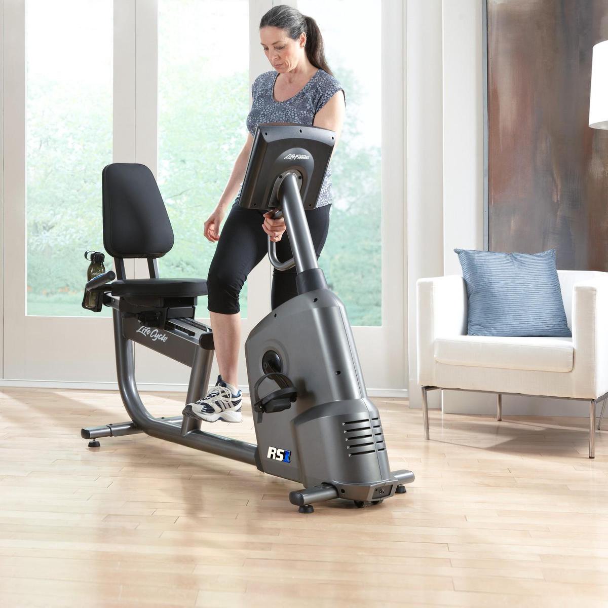 Life Fitness RS1 Ligfiets Go Console
