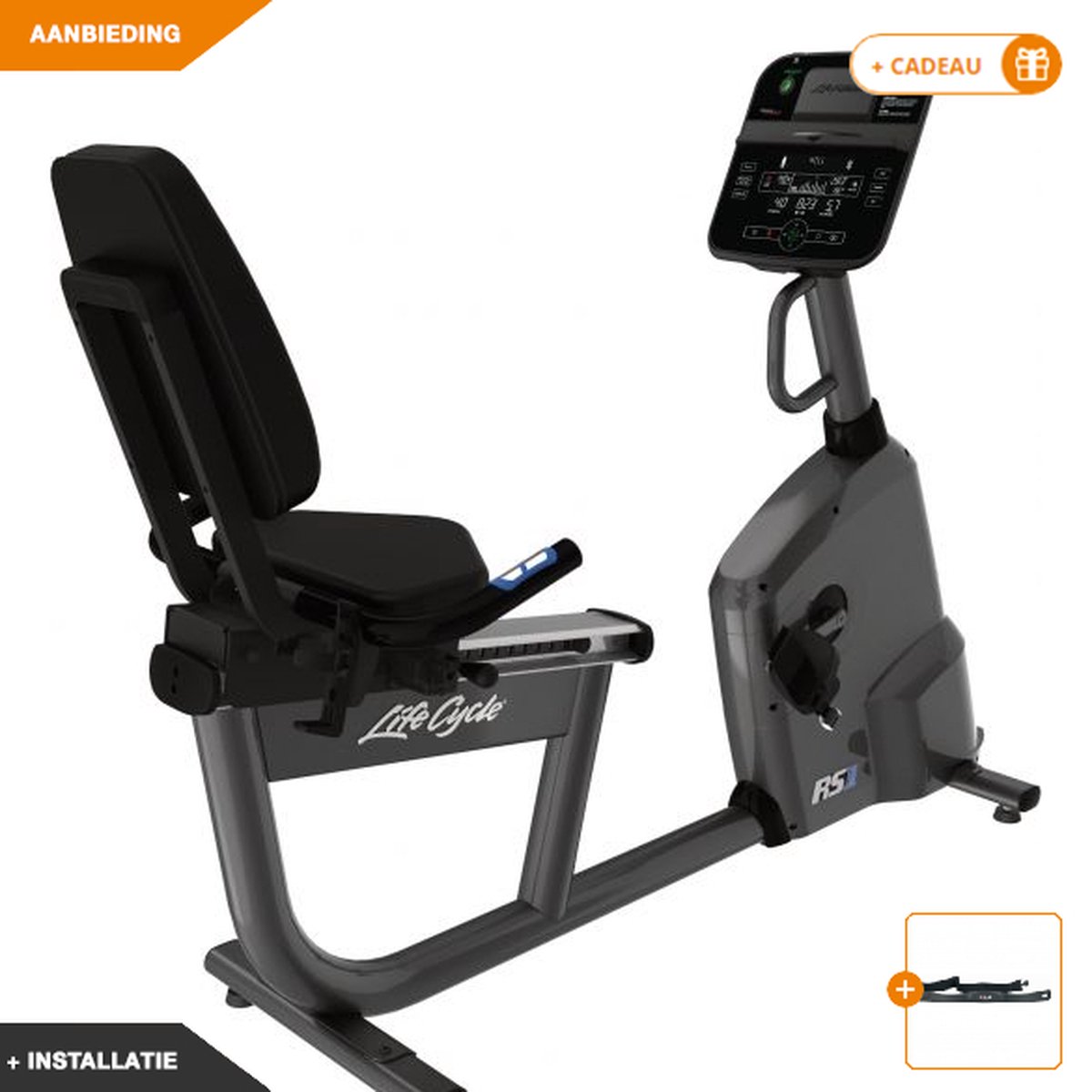 Life Fitness RS1 Recumbent Track Connect ligfiets nieuw