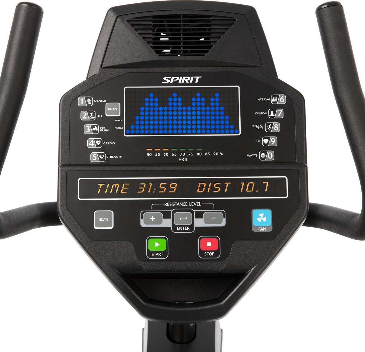 Spirit Fitness Pro CR800 Hometrainer Ligfiets