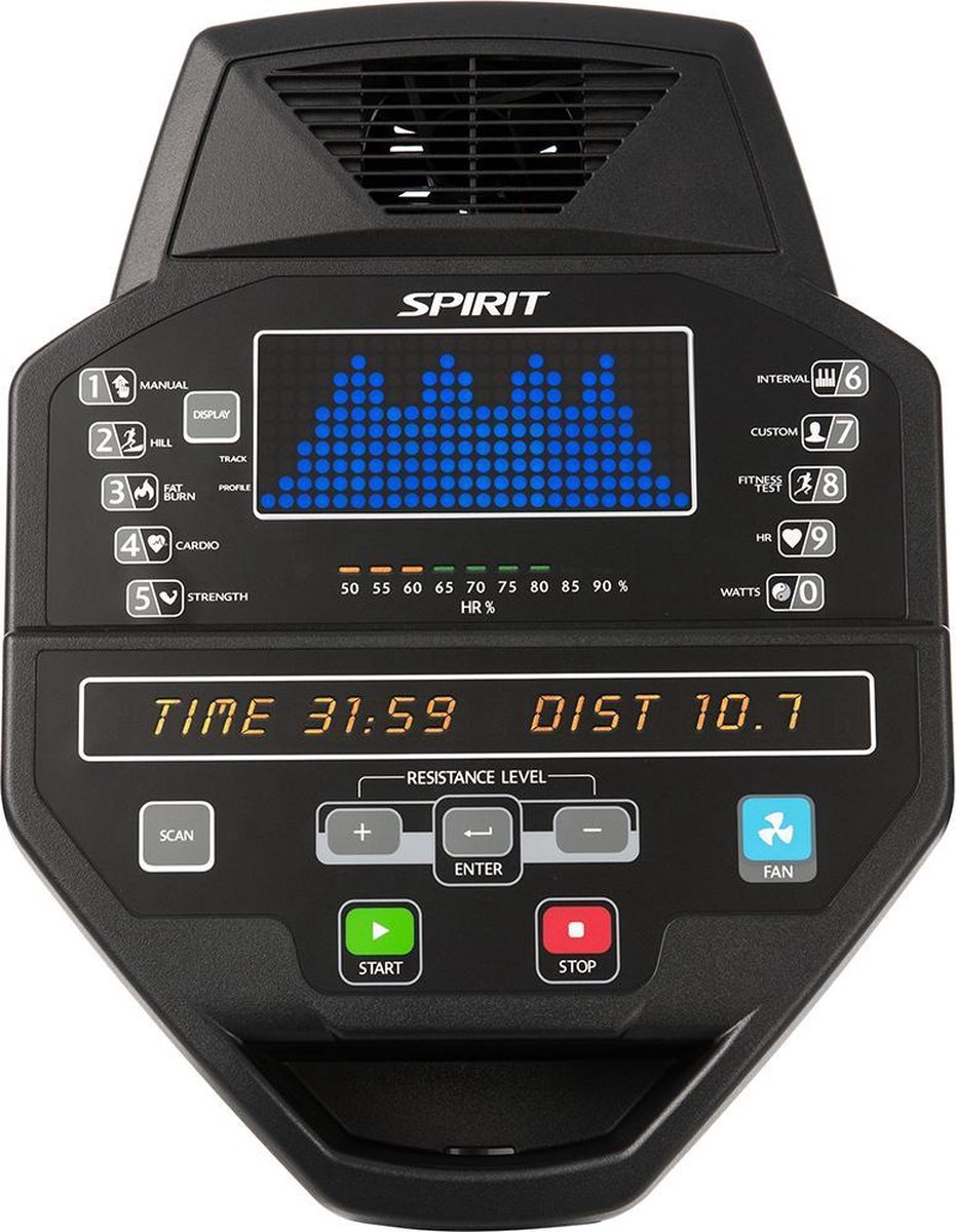 Spirit Fitness Pro CR800 Hometrainer Ligfiets