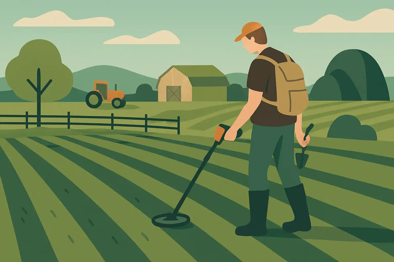 Akkerdetectie: tips voor het zoeken in weilanden en landbouwgrond zonder hinder van machines en mest