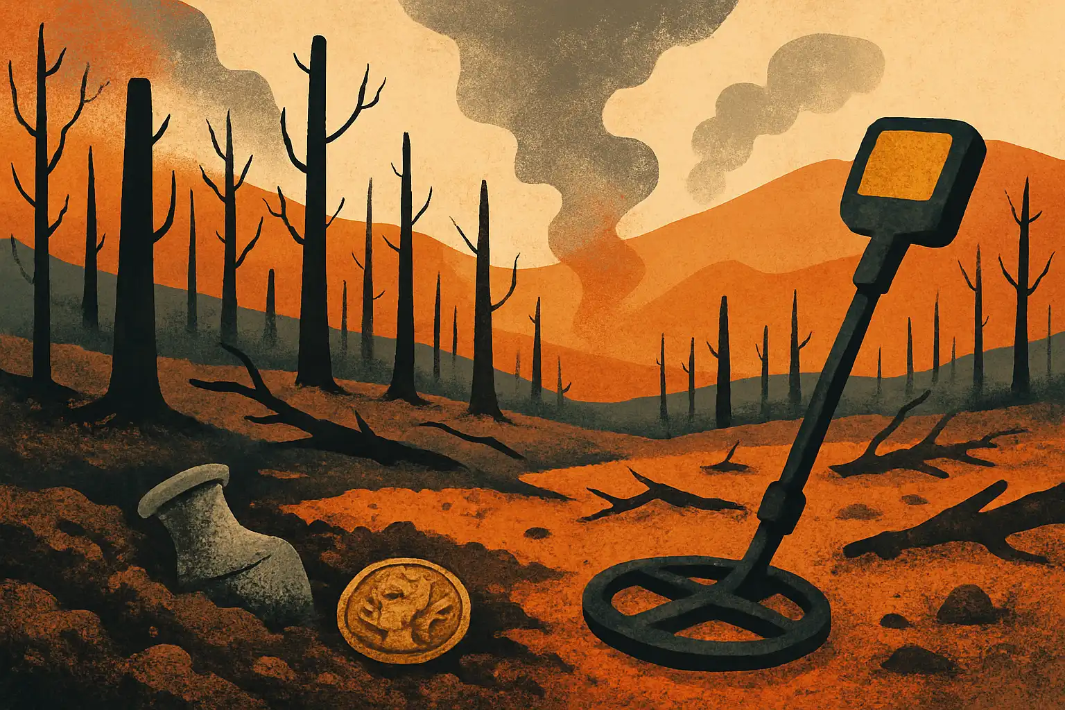 Na het vuur: waarom bosbranden verborgen vondsten blootleggen en hoe je verantwoord zoekt