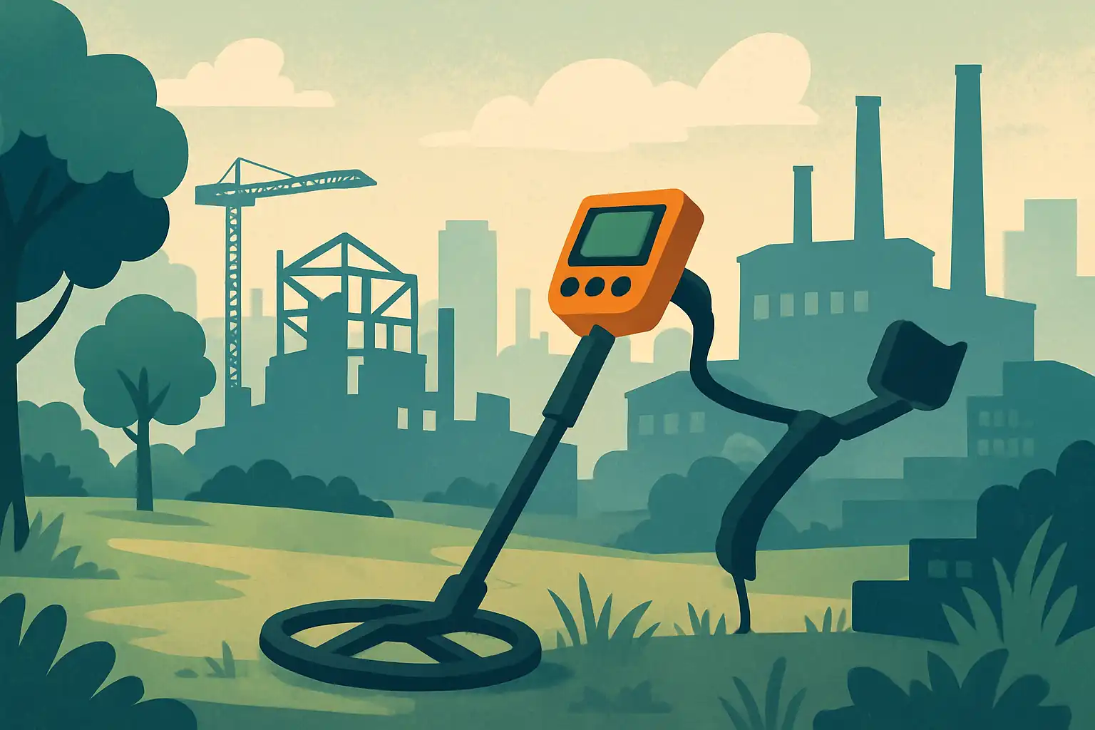 Urban treasure hunting: metaaldetectie tips voor stadsparken, bouwplaatsen en verlaten industrieterreinen