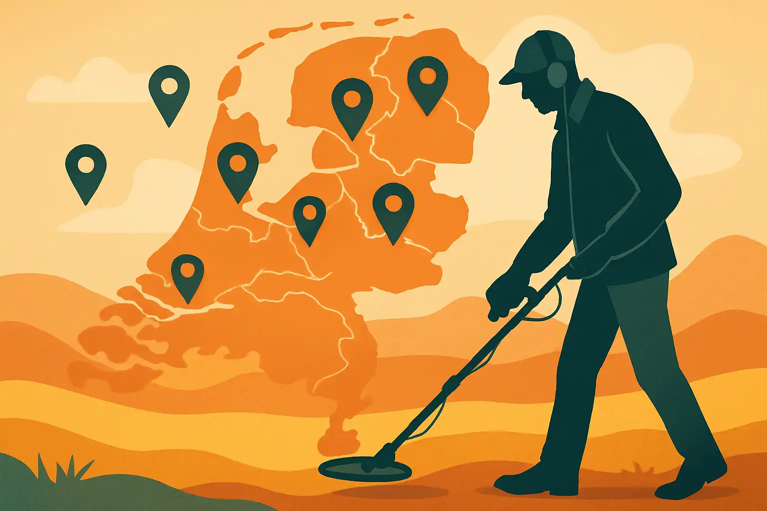 Vijf verborgen plekken in Nederland waar je verrassende vondsten kunt doen met je metaaldetector