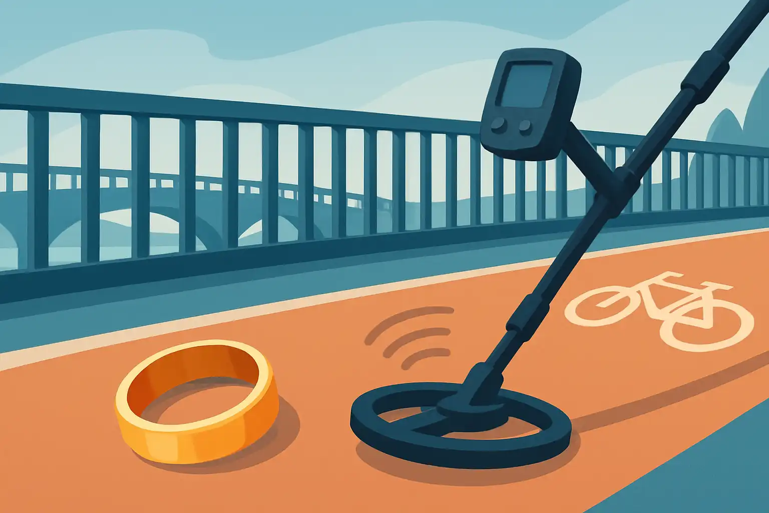 Waarom sieraden vaak verloren raken op bruggen en fietspaden — zo benut je die patronen met je metaaldetector