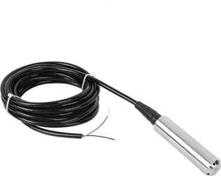 Waterniveausensor, TL-136 Vloeistofniveautransmitter, 12-32VDC 4-20mA 304 Roestvrijstalen Signaaluitgang Waterniveausensor, IndustriÃ«le Stromingsschakelaars (Bereik 0-2 meter)