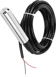 Waterniveausensor, TL-136 Vloeistofniveautransmitter, 12-32VDC 4-20mA 304 Roestvrijstalen Signaaluitgang Waterniveausensor, IndustriÃ«le Stromingsschakelaars (Bereik 0-2 meter)