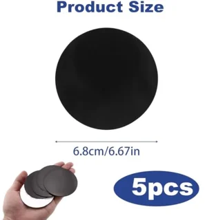 Smoke Detector, Holder, Adhesive Pads, Magnetic Smoke Detector, Self-Adhesive Magnetic Pads for Fire Detectors and Gas Detector, Adhesive Pads with Magnetic Attachment, Strong Magnets, Easy to Install