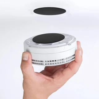 Smoke Detector, Holder, Adhesive Pads, Magnetic Smoke Detector, Self-Adhesive Magnetic Pads for Fire Detectors and Gas Detector, Adhesive Pads with Magnetic Attachment, Strong Magnets, Easy to Install