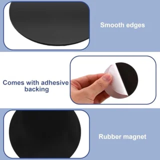 Smoke Detector, Holder, Adhesive Pads, Magnetic Smoke Detector, Self-Adhesive Magnetic Pads for Fire Detectors and Gas Detector, Adhesive Pads with Magnetic Attachment, Strong Magnets, Easy to Install