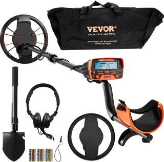 De Professionele Metaaldetector - Detectieapparaat - Waterdicht - Kop 30,5cm - Onder water metaaldetector - Oranje - Pinpoint in één oogopslag