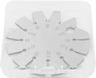 Stainless Steel Bevel Angle Range 15-120 Degree Axe Angle Gauge Round Shape Knife Angle Finder for Measuring Knife Angle