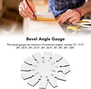 Stainless Steel Bevel Angle Range 15-120 Degree Axe Angle Gauge Round Shape Knife Angle Finder for Measuring Knife Angle