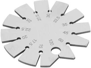 Stainless Steel Bevel Angle Range 15-120 Degree Axe Angle Gauge Round Shape Knife Angle Finder for Measuring Knife Angle