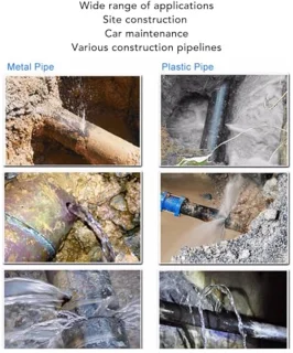Water Leak Detection, High Sensitivity Water Pipe Leakage Monitor, 20000x Sound Intensifier Water Leak Tester, Underground Water Pipe Leakage Detector for Site Construction
