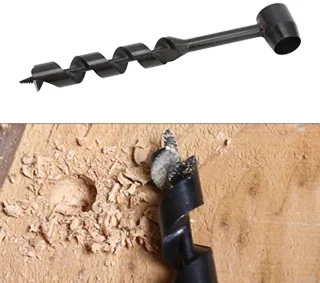 Bushcraft Gear Handboorsleutel, Hoge Hardheid Survival Settlers Tool Bushcraft Handboorsleutel voor Wildernis Houtbewerking (25-230 mm)