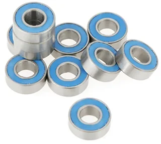 50 Stuks Set MR115-2RS Afgedichte Kogellagers met Blauw Metaal en Rubber, 5 * 11 * 4mm voor Industrieel Gebruik