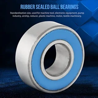 50 Stuks Set MR115-2RS Afgedichte Kogellagers met Blauw Metaal en Rubber, 5 * 11 * 4mm voor Industrieel Gebruik