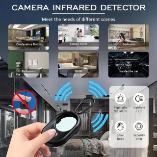 Hidden Camera Detector - Anti-Spy Infrared Scanner - Portable Finder voor Hotel - Bescherm uw Privacy