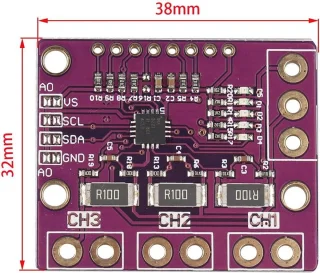 Orivio - Stroomspanning Monitor Sensor - Controlemodule - I2C-uitgang
