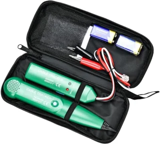 Elektrische kabeldetector en telefoonlijntester met zender en ontvanger