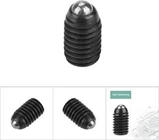 10 Stks M5 Schroefdraad Hex Socket Koolstof RVS Bal Drive Lente Plungers Set Push Fit Ball Spring Soepele Plunger (M5*8)