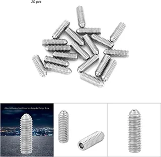 M4 304 roestvrij staal veer zeskant kogelstift stiftschroef set 20st
