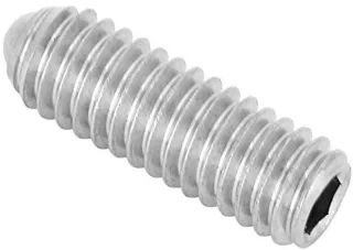 M4 304 roestvrij staal veer zeskant kogelstift stiftschroef set 20st