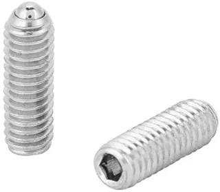M4 304 roestvrij staal veer zeskant kogelstift stiftschroef set 20st