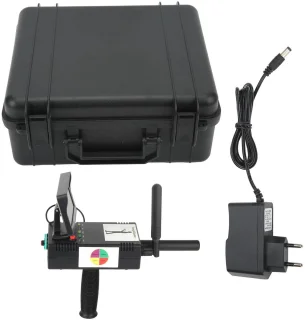 Ondergrondse Metaaldetector, ABS Behuizing Gevoelig Stabiel Snel Scannen Schatzoeker voor Goud Zilver Koper AC100‑240V met High Definition-scherm(EU-stekker)
