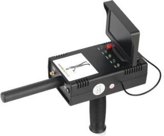 Ondergrondse Metaaldetector, ABS Behuizing Gevoelig Stabiel Snel Scannen Schatzoeker voor Goud Zilver Koper AC100‑240V met High Definition-scherm(EU-stekker)