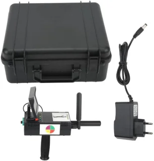 Ondergrondse Metaaldetector, ABS Behuizing Gevoelig Stabiel Snel Scannen Schatzoeker voor Goud Zilver Koper AC100‑240V met High Definition-scherm(EU-stekker)