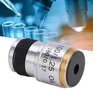 Hoog Licht de Microscoop Objectieve Lens van de Transmittantie Hoge Definitie Breed Gebied, Toebehoren Gemaakt (S100/1.25 OLIE)