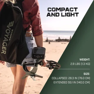 Professionele All-Terrain Pinpoint Metaaldetector met Waterdichte Spoel en Verlicht Display voor Volwassenen