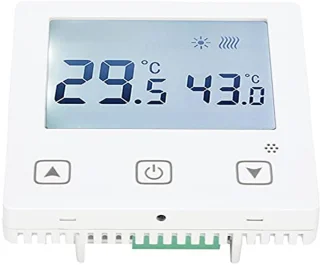 Digital Thermostat, AC220V Wall Mounted Stove Thermostat Temperature Controller with Touch Screen Water Underfloor Heating Temperature Control Panel