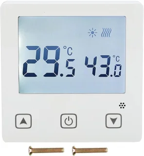 Digital Thermostat, AC220V Wall Mounted Stove Thermostat Temperature Controller with Touch Screen Water Underfloor Heating Temperature Control Panel