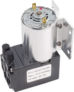 Pomp, DC 12V 5L/min 120kpa Mini VacuÃ¼mpomp Negatieve Druk Zuig Pompen Met Houder 500mA, VacuÃ¼mpompen