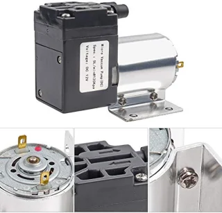 Pomp, DC 12V 5L/min 120kpa Mini VacuÃ¼mpomp Negatieve Druk Zuig Pompen Met Houder 500mA, VacuÃ¼mpompen