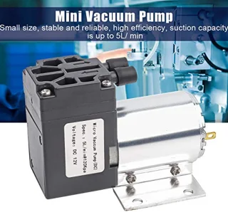 Pomp, DC 12V 5L/min 120kpa Mini VacuÃ¼mpomp Negatieve Druk Zuig Pompen Met Houder 500mA, VacuÃ¼mpompen