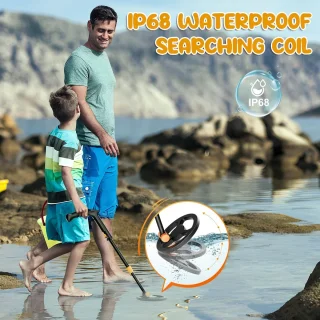 Metaaldetector kinderen - Lichtgewicht - LCD scherm met achtergrondverlichting - Waterdicht