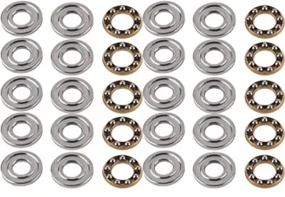 Stuwkracht kogellagers Hoge precisie hoogwaardige platte stalen lager set 10PCS (F6-14M 6 * 14 * 5mm (10st))