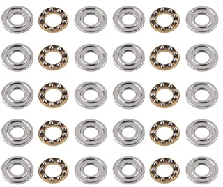 Stuwkracht kogellagers Hoge precisie hoogwaardige platte stalen lager set 10PCS (F6-14M 6 * 14 * 5mm (10st))
