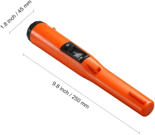 Metaaldetector Pinpointer, IP68 Waterdicht, 4,5 Inch detectiediepte, Lcd-Scherm, 3 Modi, met Holster en 9v Batterij, Ideaal voor Schatzoeken
