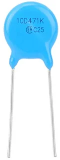 50st varistors inline 10D471K 10K471 met goede contactprestaties, 10 mm diameter 470V
